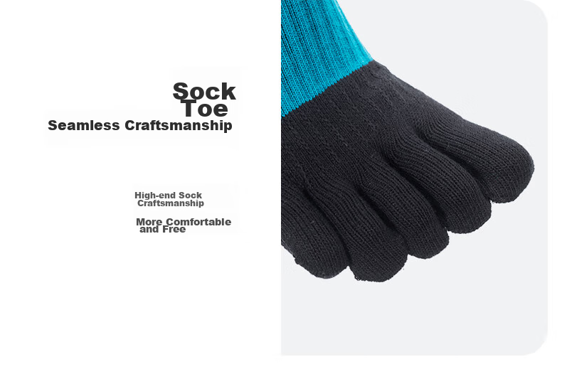 Носки TFO Competition-Grade Five-Toe Outdoor Socks, дышащие носки для хайкинга, носки для скалолазания, мужские, светло-серые