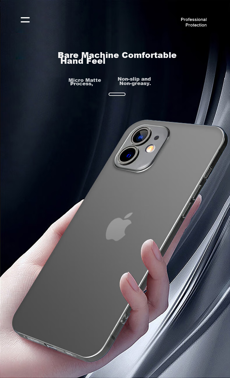 Противоударный чехол HotFire для Apple iPhone 11, ультратонкий, из матового силикона, фиолетовый