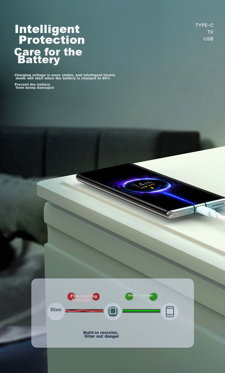 Кабель Chaofan Xiaomi Type-C, 6A, 120W, быстрая зарядка, 1 метр, белый