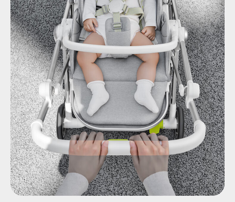Детская коляска Babycare, складная, легкая, с реверсивным сиденьем, для детей от 0 до 3 лет, цвет "Время Серебро"