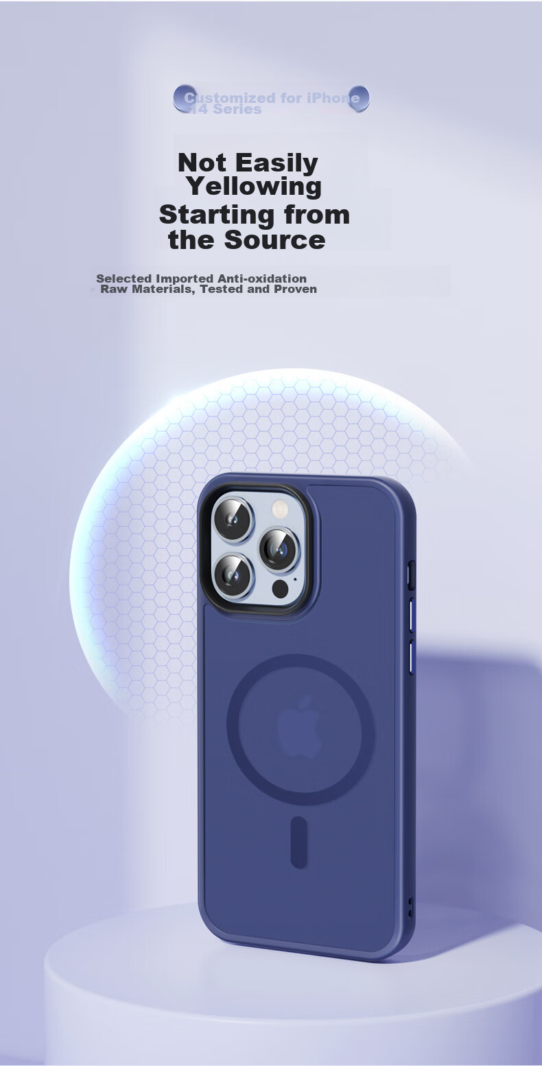 Магнитный чехол Pisen для iPhone 14 Pro, совместимый с MagSafe, ультратонкий, приятный на ощупь, матовый чехол с магнитом, черный