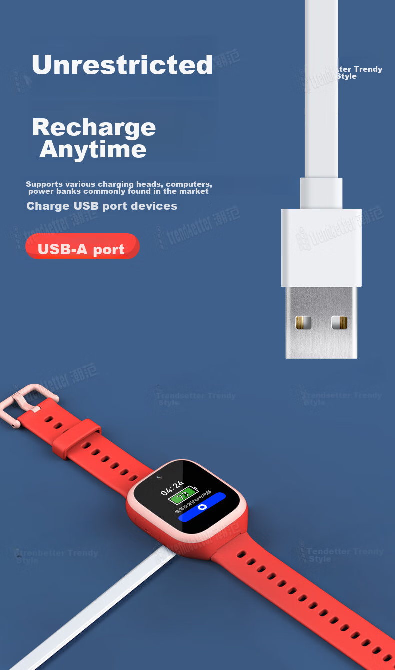 Кабель зарядный Chaofan для Xiaomi Mi Band 7/7x/c7a/5x5c/5pro/4x4c/4pro/6x6c, Xiaoxun X5/T5/P3/T3, магнитный