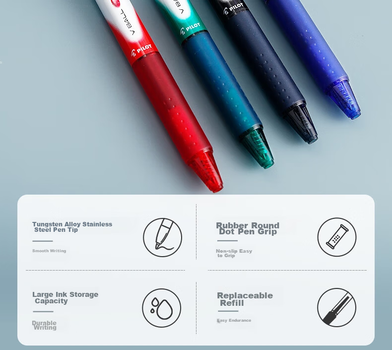 Ручка гелевая PILOT Retractable Weibao Panda Pen BLRT-VB7, 0.7 мм, синяя, 1 шт.