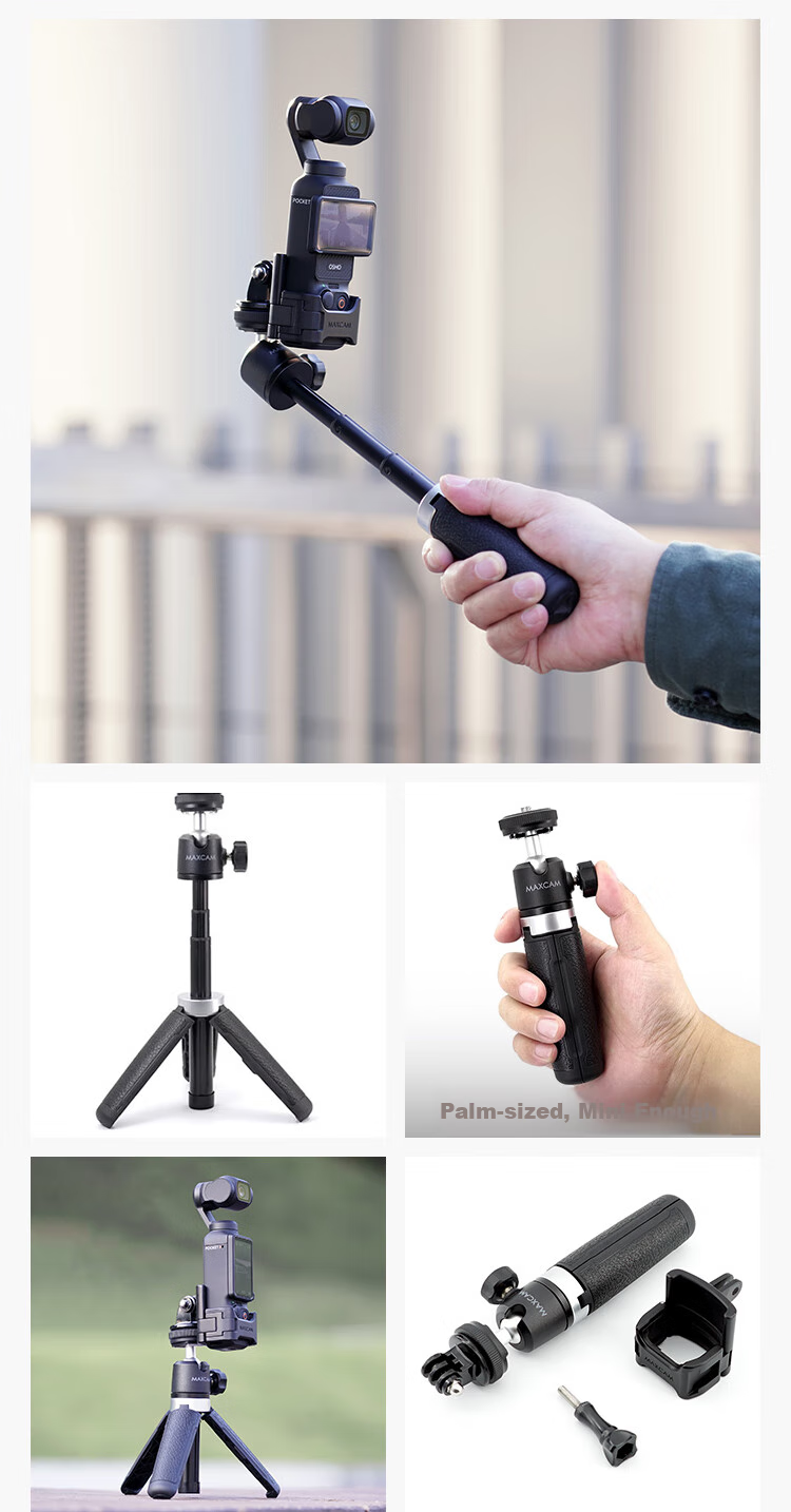 MAXCAM, портативный селфи-штатив для DJI Osmo Pocket 3, настольная подставка для видеоблогов, аксессуар