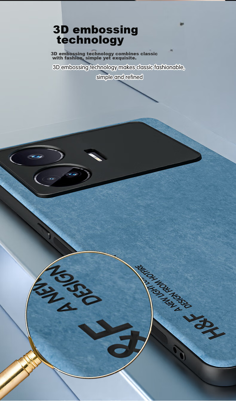 Чехол HotFire для Realme GT Neo5 SE, искусственная кожа "овечья", защита камеры, дымчато-серый