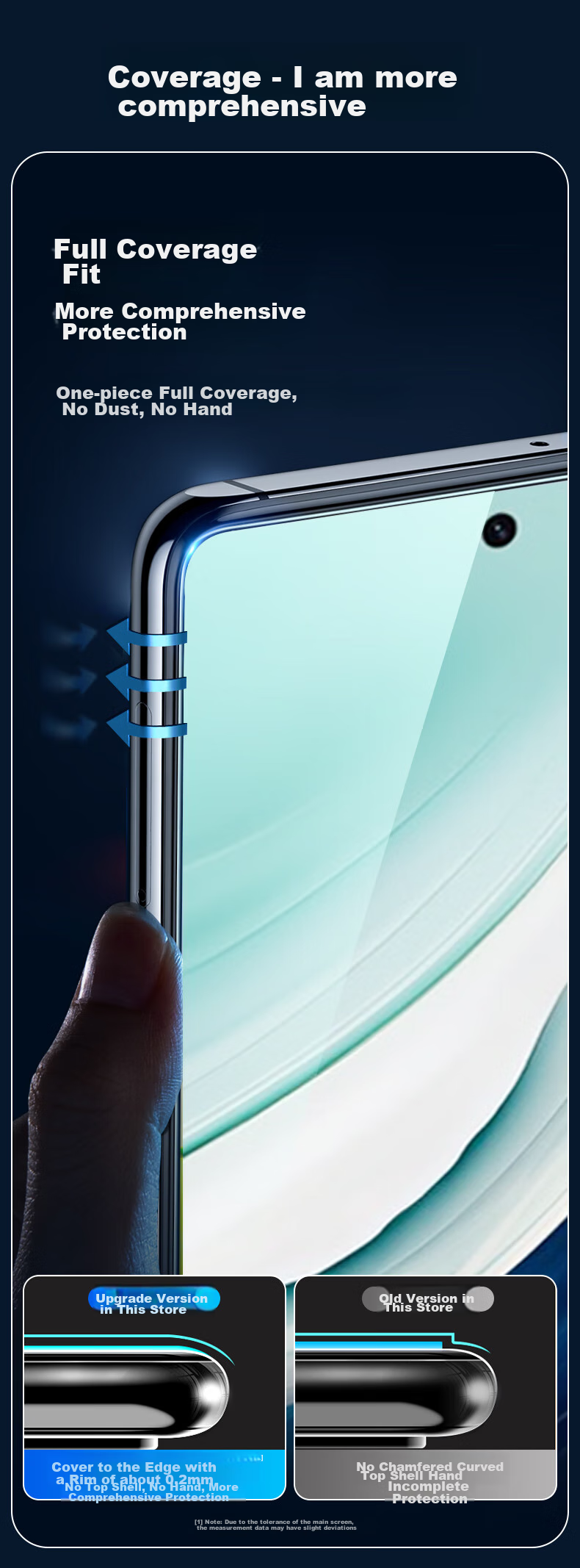 Защитное стекло KOOLIFE для Huawei Mate 60, полное покрытие, закаленное стекло Corning, защита от отпечатков пальцев, HD, ударопрочное, для смартфона Huawei Mate 60