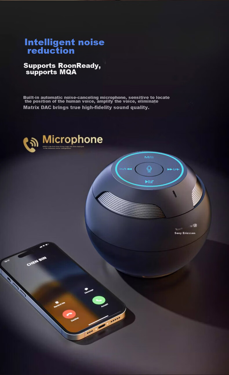 Умная Bluetooth-колонка Soaiy S35Plus с голосовым управлением AI, мини-портативная колонка для дома и автомобиля, устройство для приема платежей для детского образования и подарка пожилым людям