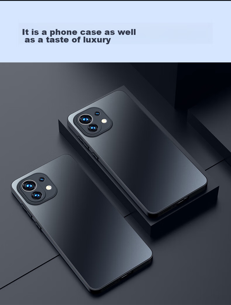 Чехол-накладка Mengxiangkejia [AG Frosted] для Xiaomi Mi 11, противоударный, ультратонкий, черный