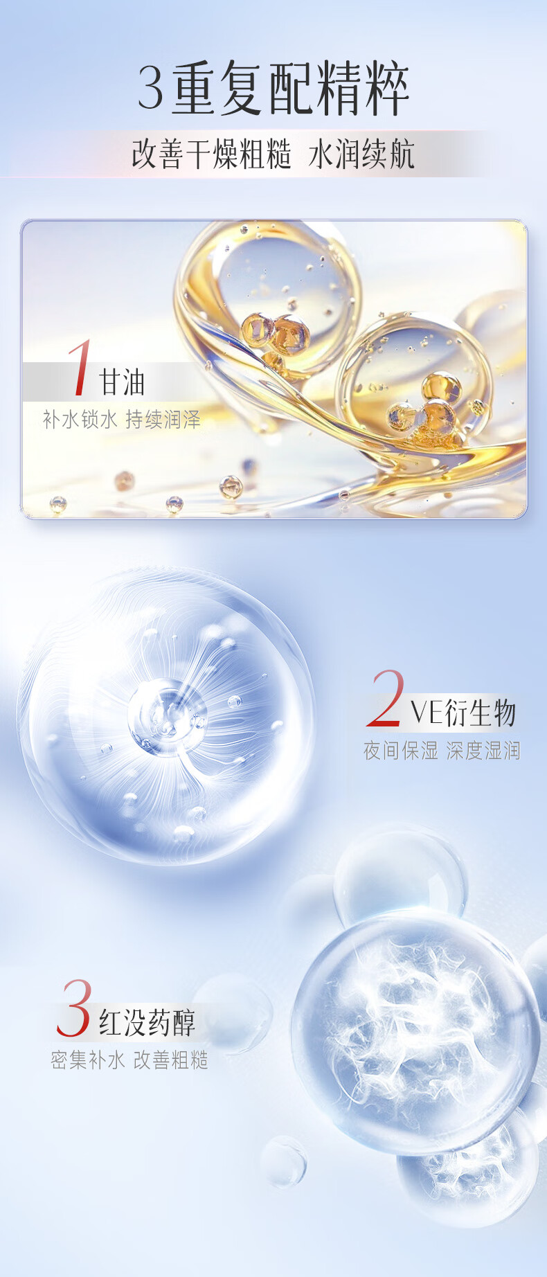 京润珍珠（gNPearl）盈润精华晚霜50g面霜补水保湿 保湿肌肤