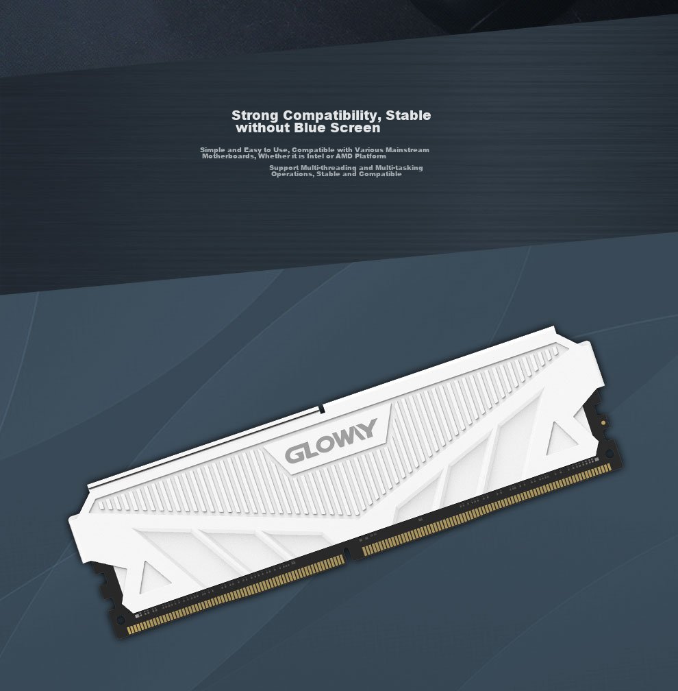 Комплект оперативной памяти Gloway Tianche DDR4, 32 ГБ (2x16 ГБ), 3200 МГц, CL18, радиатор, цвет белый