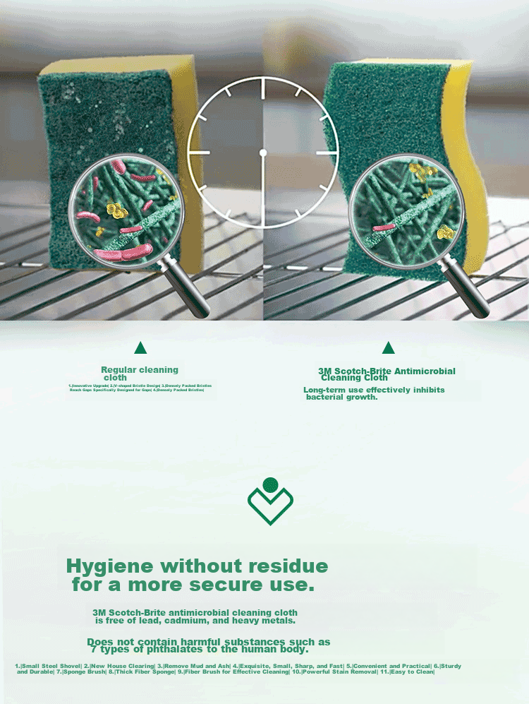 Губка для мытья посуды Scotch-Brite от 3M, антибактериальная, устраняющая запахи, 8 шт. в упаковке, для кухни