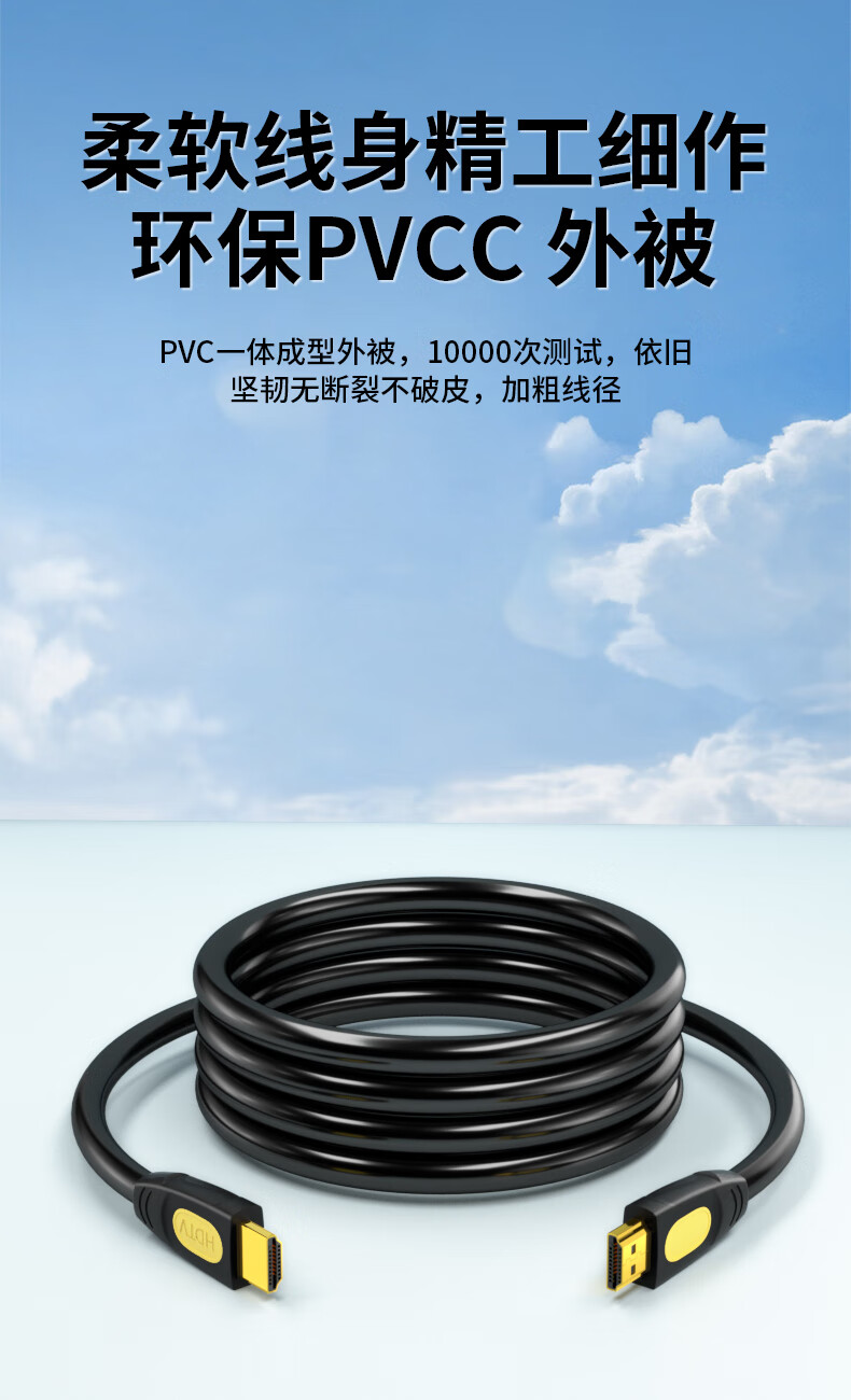 Кабель LIJIA HDMI версии 2.0, 4Kx2K, 3D, для компьютера, приставки, ТВ, проектора, монитора, 3 метра, LJ-HDC3