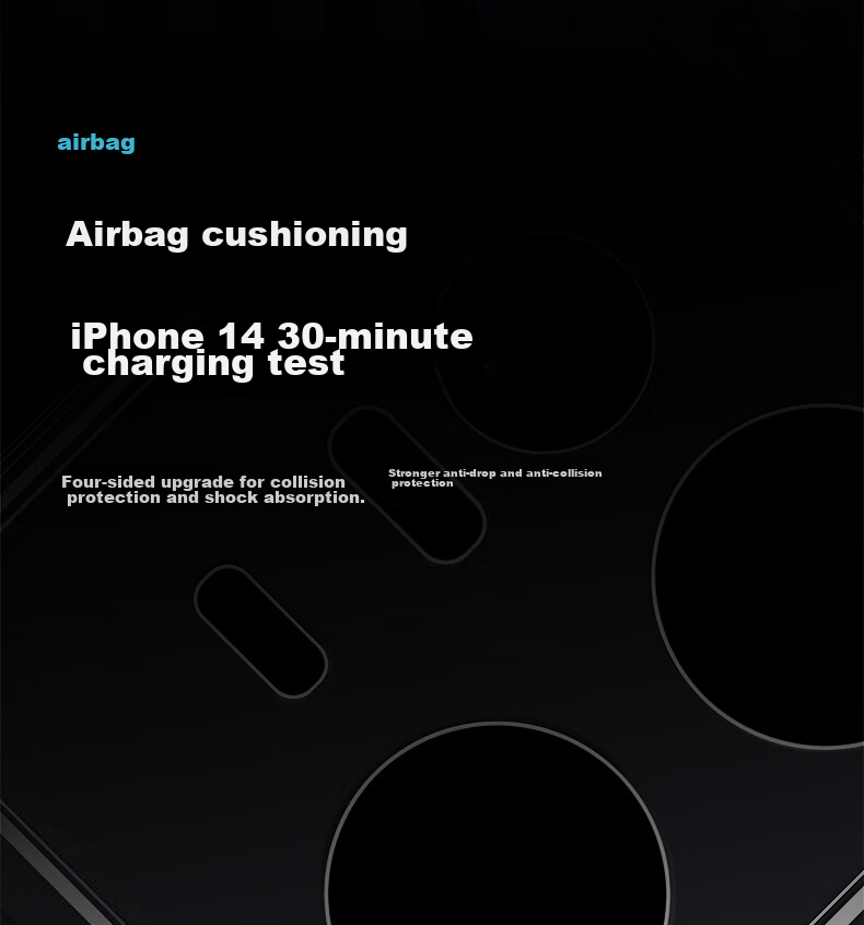 Противоударный чехол Xundd для Vivo IQOO 11/11S с защитой камеры, полупрозрачный, черный