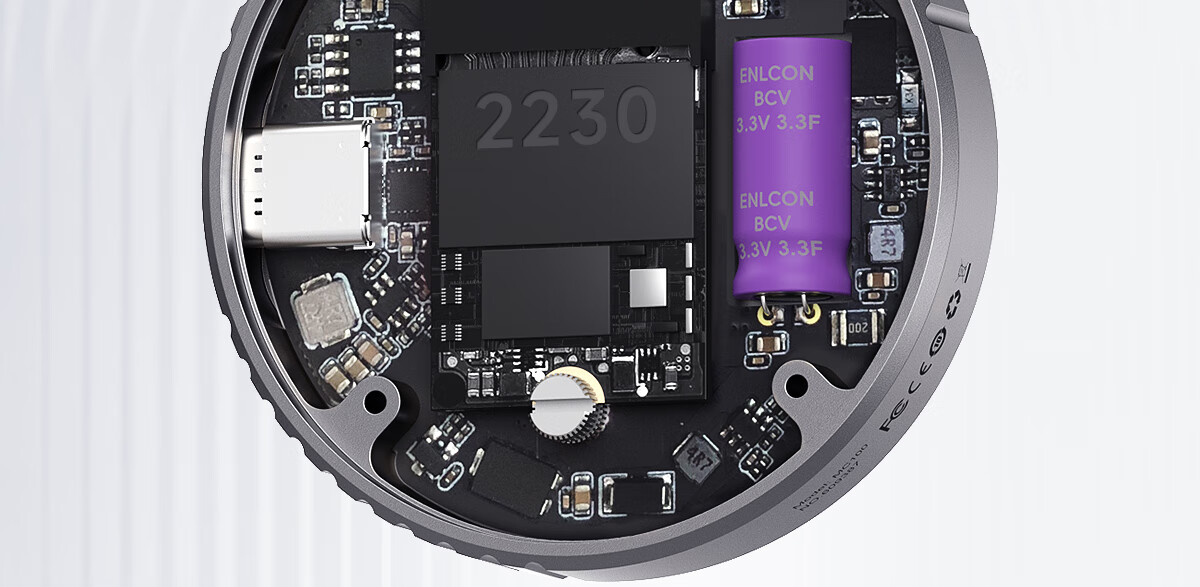 Hagibis Магнитный корпус для жесткого диска 2230 M.2 NVMe, внешний корпус для портативного SSD, совместимый с iPhone 16, MacBook, расширение SSD