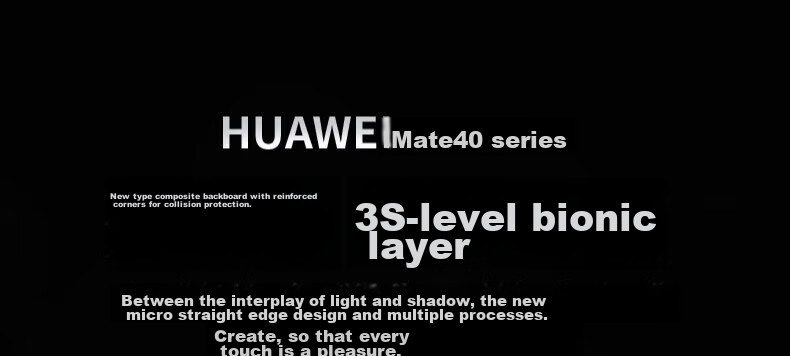 Чехол KEKLLE для Huawei Mate 40 Pro, противоударный, с защитой камеры, черный