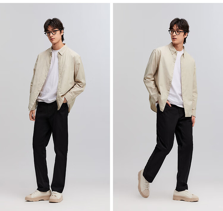 Мужская рубашка Semir Wang Anyu, повседневная, из 100% хлопка, с длинным рукавом, размер XS, цвет белый