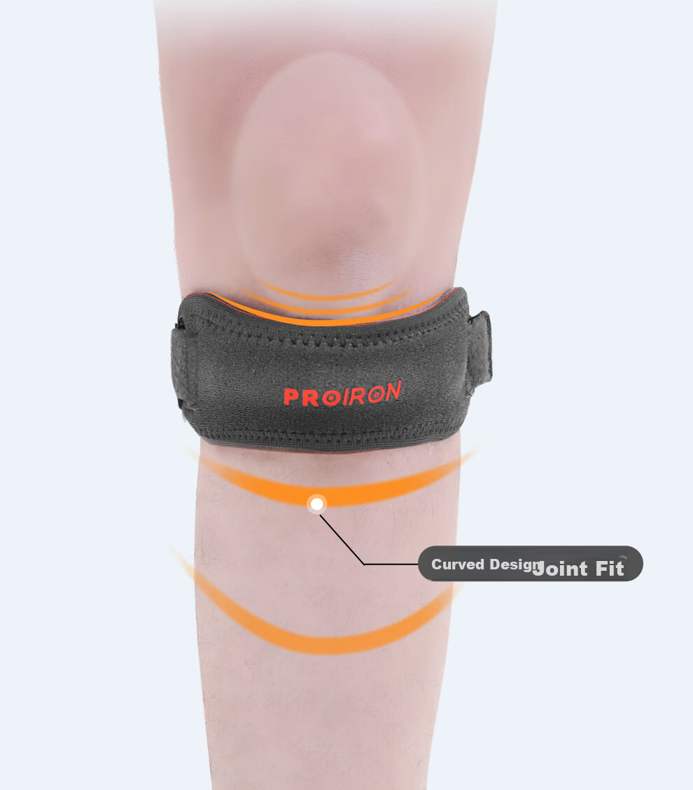 PROIRON Наколенник для спорта, 2 шт., серый/оранжевый
