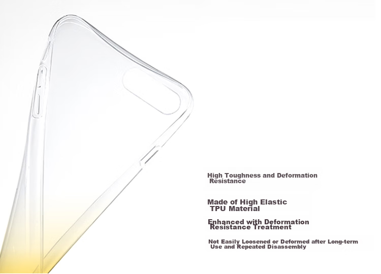 Чехол ESCAPE для iPhone 8/7 Plus, прозрачный, силиконовый, противоударный, TPU, мягкая защитная накладка, 5.5 дюймов