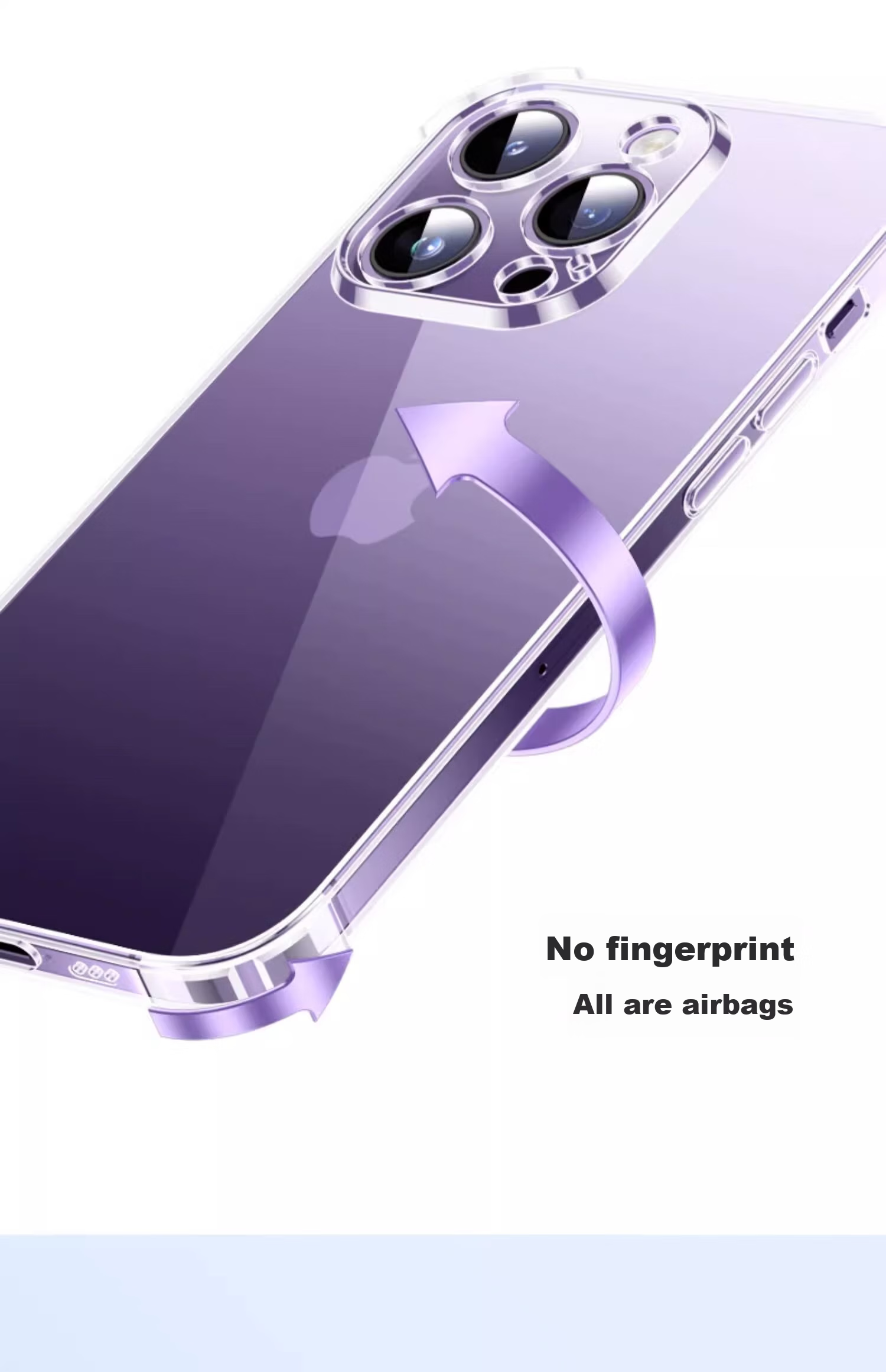 Чехол Kelleia для iPhone 15 Pro, противоударный, анти-желтый, ультратонкий с защитой камеры