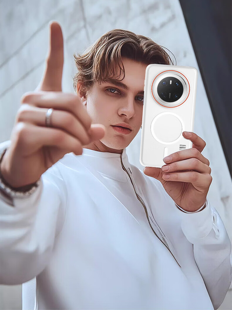 Чехол Baozou для Huawei Mate 70 Pro/Pro+, противоударный, с защитой от отпечатков пальцев, серый