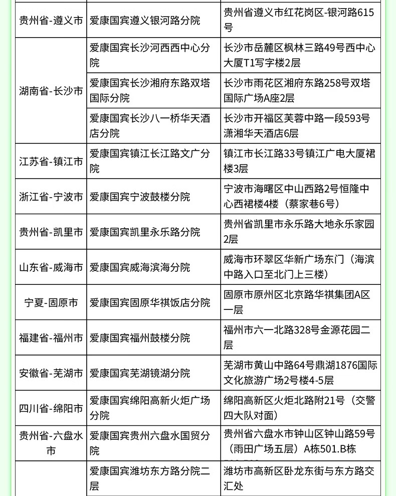 19，愛康國賓 感恩白金中老年健康躰檢卡套餐 北京上海廣州深圳杭州南京等 感恩白金