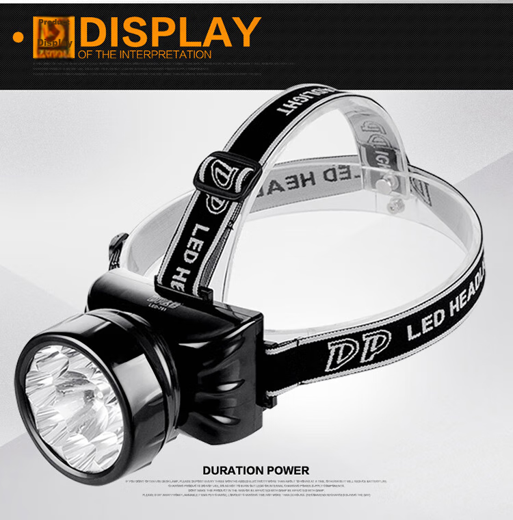 Налобный фонарь Duration power LED-781, 1.2 Вт, USB-зарядка, водонепроницаемый, для рыбалки, кемпинга, горнодобывающей промышленности