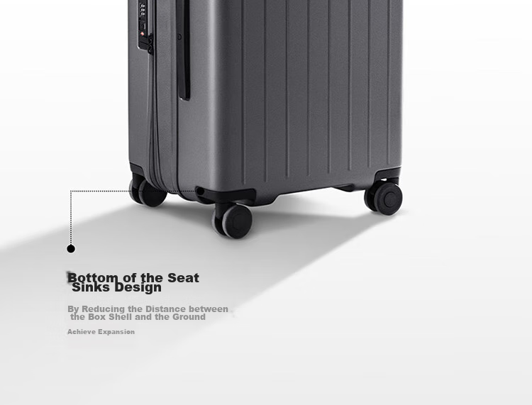 Чемодан Xiaomi Mijia Luggage, 24-дюймовый расширяемый, с поворотными колесами, дорожный чемодан для мужчин и женщин, большой вместимости, с кодовым замком, синий