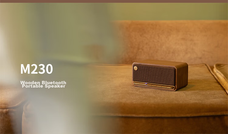 Портативная колонка EDIFIER M230 Limited Edition, ретро-дизайн, Bluetooth 5.0, деревянный корпус, подарочный набор