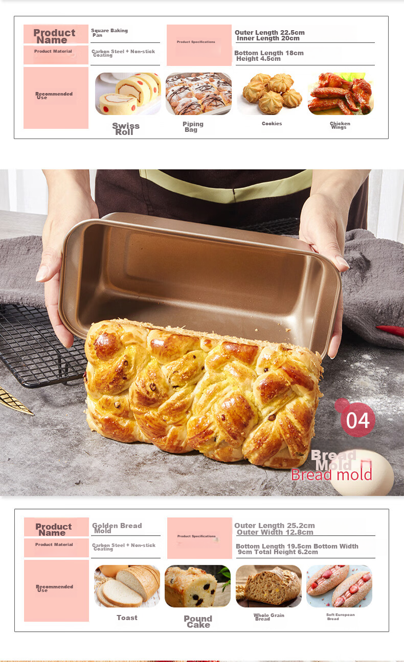 Набор для выпечки Jekero, форма для шифонового торта, форма для пиццы, инструменты для выпечки хлеба, полный комплект для выпечки