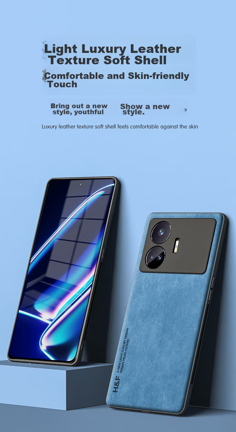 Чехол HotFire для Realme GT Neo5 SE, искусственная кожа "овечья", защита камеры, дымчато-серый