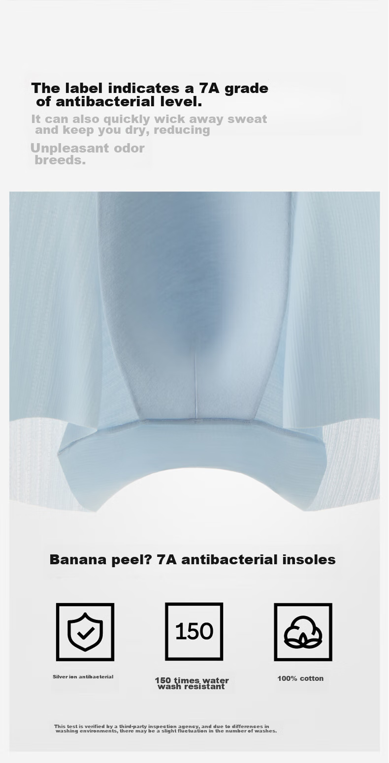 Мужские боксеры Bananain 311 Cool Air Ice Silk, антибактериальные, дышащие, бесшовные, тонкие, 3 шт.
