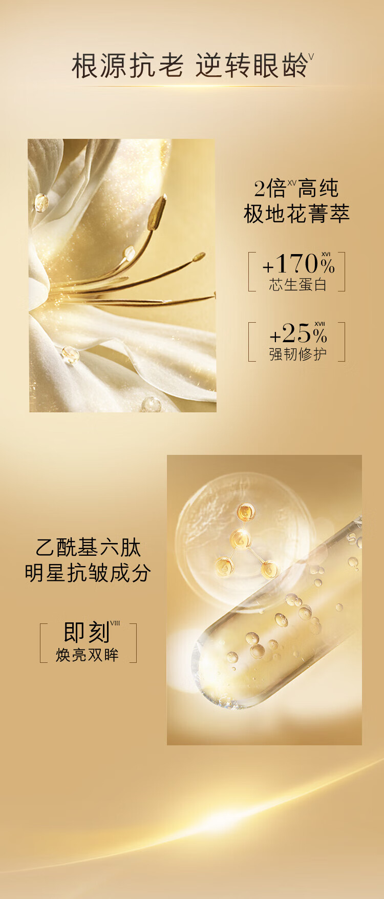 雅诗兰黛白金轻盈眼霜15ml淡纹紧致护肤品礼盒化妆品套装生日礼物送老婆