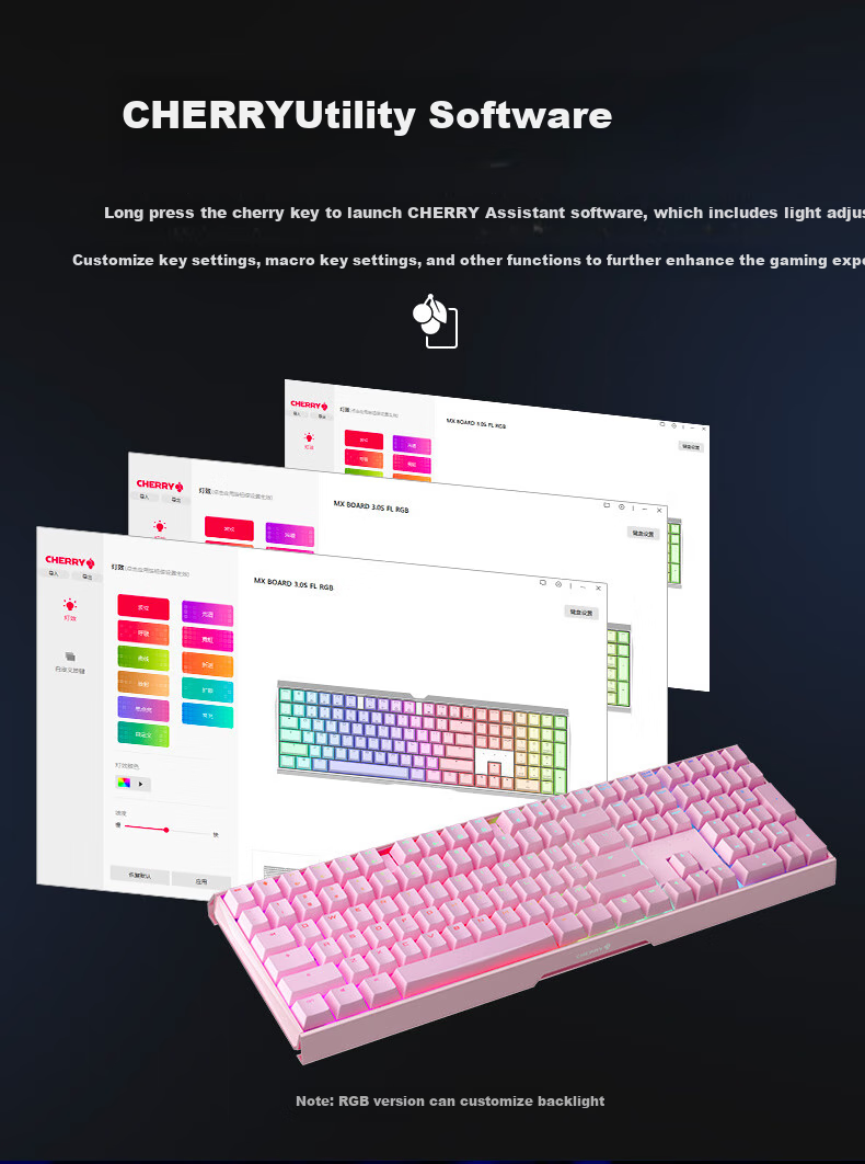 Механическая клавиатура CHERRY MX3.0S, игровая, офисная, проводная, 108 клавиш, алюминиевый корпус, белая