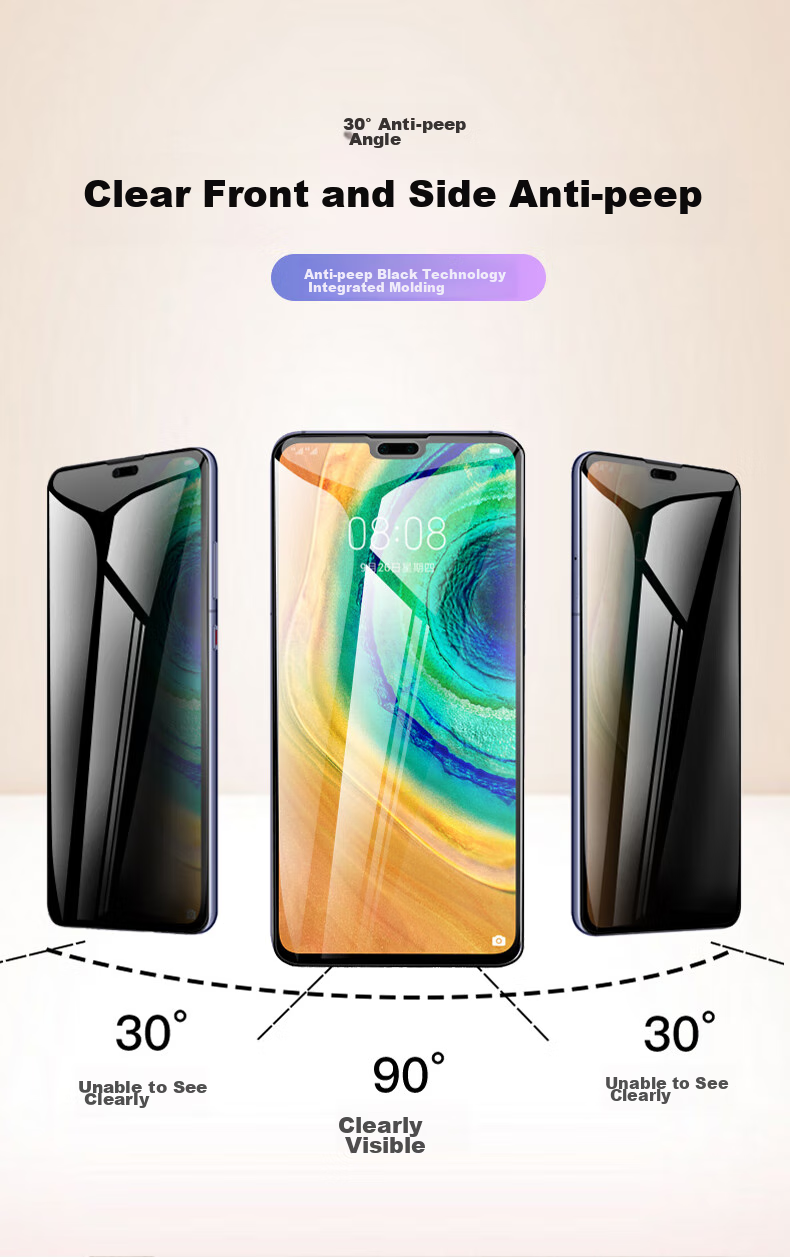 Защитное стекло Smorss для Huawei Mate30, полноэкранное HD, антишпионское, закаленное, против отпечатков пальцев