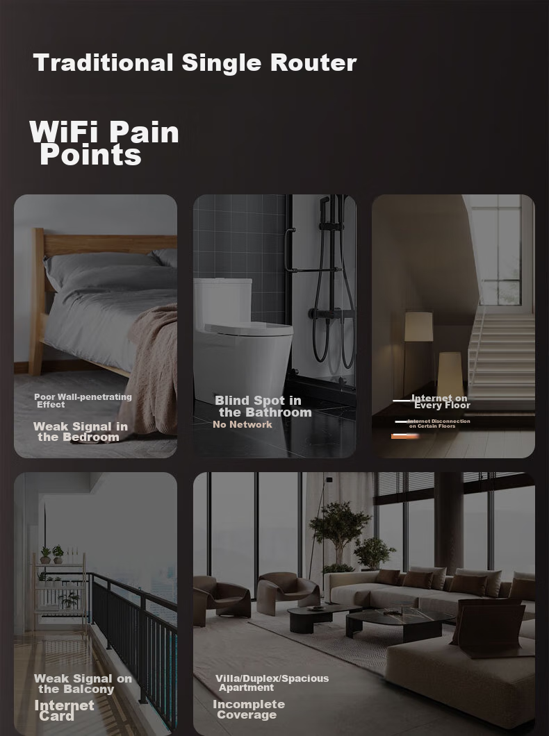 Mesh Wi-Fi система Tenda EM3, двухдиапазонный гигабитный Wi-Fi 6, комплект из 2 шт.