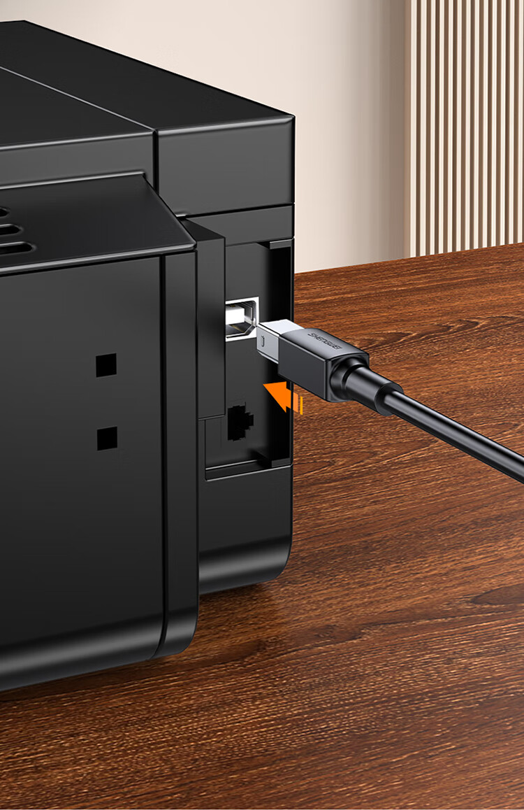 Кабель Shengwei USB 2.0 для принтера, 1.5 метра, черный