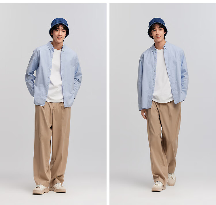 Мужская рубашка Semir Wang Anyu, повседневная, из 100% хлопка, с длинным рукавом, размер XS, цвет белый