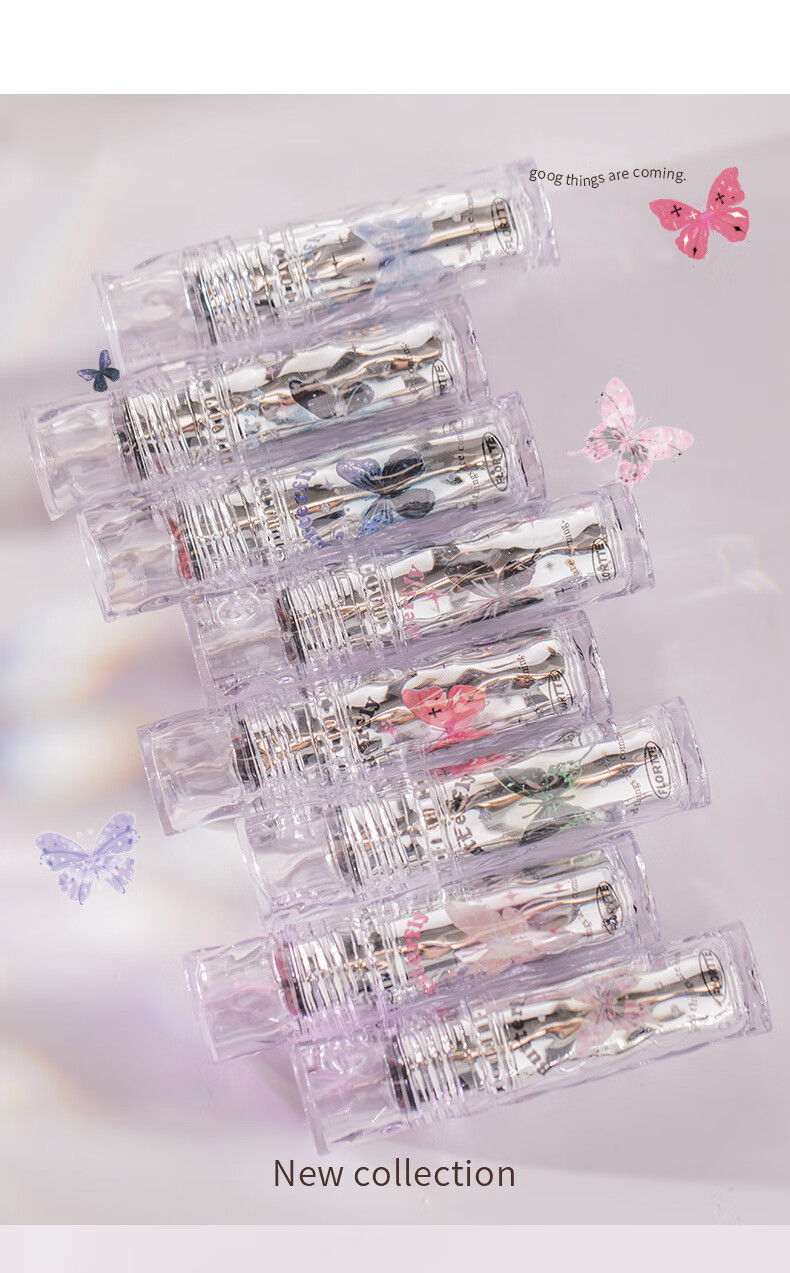 花洛莉亚（FLORTTE）唇漆镜面水光唇釉口红雨衣唇彩不沾杯送女友生日礼物 02#旋木