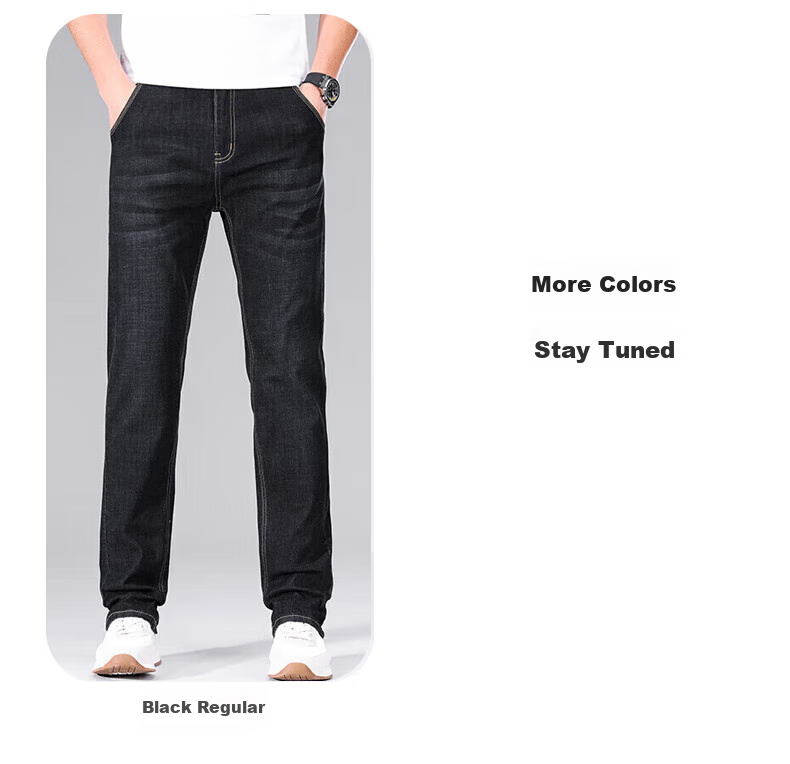 Джинсы мужские Jeanswest, классический стиль, осенне-зимняя коллекция 2025, модные повседневные, легкие и удобные, прямые, синие, размер 33