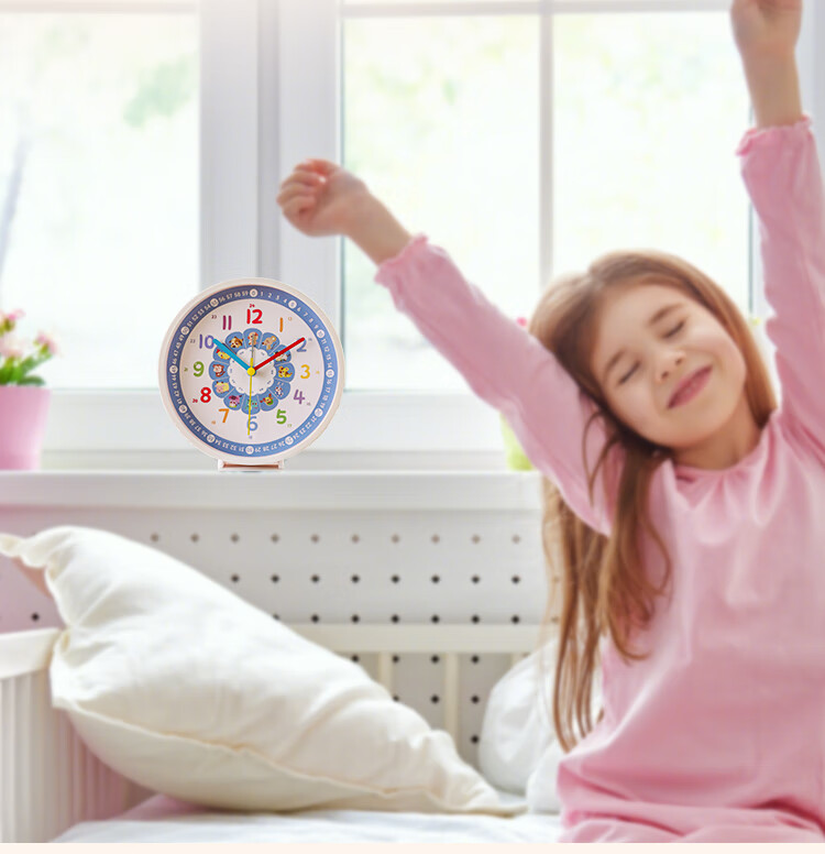 Будильник Compas Desktop Alarm Clock, кварцевые часы для детей и студентов, простой настольный будильник для спальни, 2362 синий, подарок на Новый год