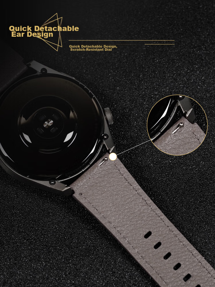 Ремешок Watchbond из натуральной кожи для Huawei Watch GT6 Pro/Watch5/GT6, GT5/GT5 Pro/GT4/3/2/GT3 Pro/Buds, мужской, 46 мм
