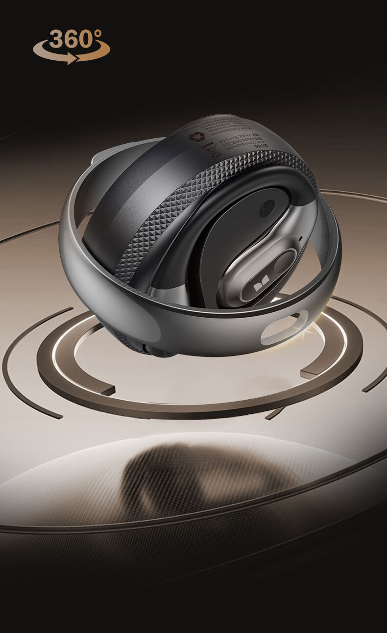 Monster AC330 Open-Ear Bluetooth Headphones, беспроводные наушники с шумоподавлением, золотистый