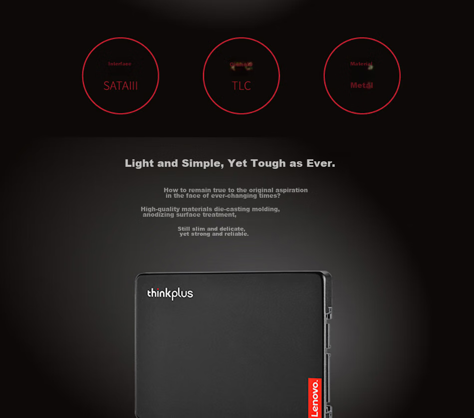 Твердотельный накопитель ThinkPlus Lenovo 256GB SSD ST800 Series SATA3.0
