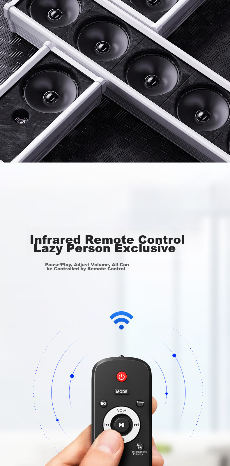 Активная колонка Aiguozhe X195, 90W, Bluetooth, водонепроницаемая, для наружного использования, коммерческая настенная акустическая система