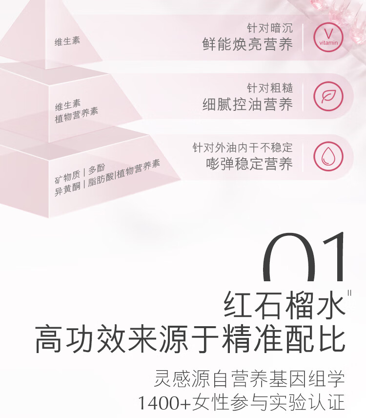 雅诗兰黛鲜活亮采红石榴精华水200ml护肤品套装化妆品礼盒生日礼物送女友