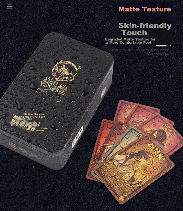 Коллекционная карточная игра "Langrensha" 2025 Gold Collector's Edition, "Nightfall Please Close Your Eyes", водонепроницаемые карты из ПВХ, настольная игра для детей