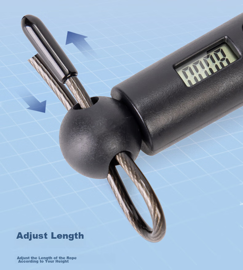 Умная скакалка Deli Electronic Counting Speed Jump Rope для взрослых и студентов, для фитнеса, упражнений, снижения веса, черная