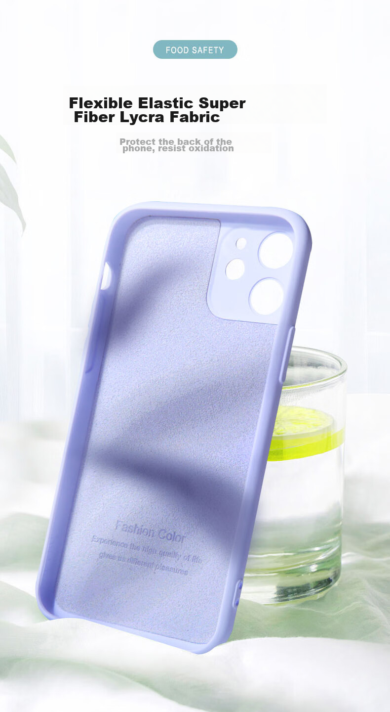 Чехол для iPhone 11 KEKLLE, силиконовый, серый, с защитой камеры