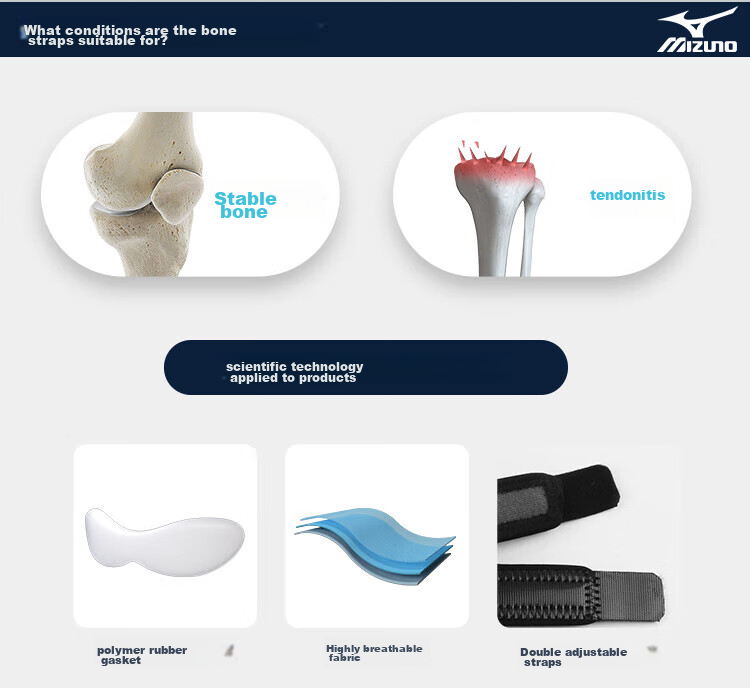 Наколенники MIZUNO для бега, дышащая спортивная поддержка для мужчин, баскетбольная компрессионная повязка для фитнеса, 029 Черный