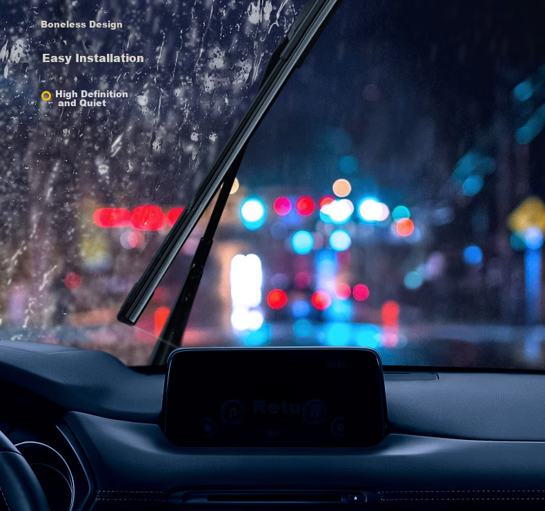 Комплект каркасных щеток стеклоочистителя Goodyear для Xiaopeng G3 / G3i (2019-2024), 550/475 мм, бесшумные, резиновая полоса, автомобильные аксессуары